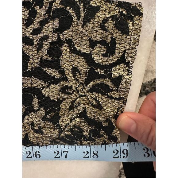 Haute Hippie Metallic Gold Lace Leggings, size XS - Picture 6 of 8